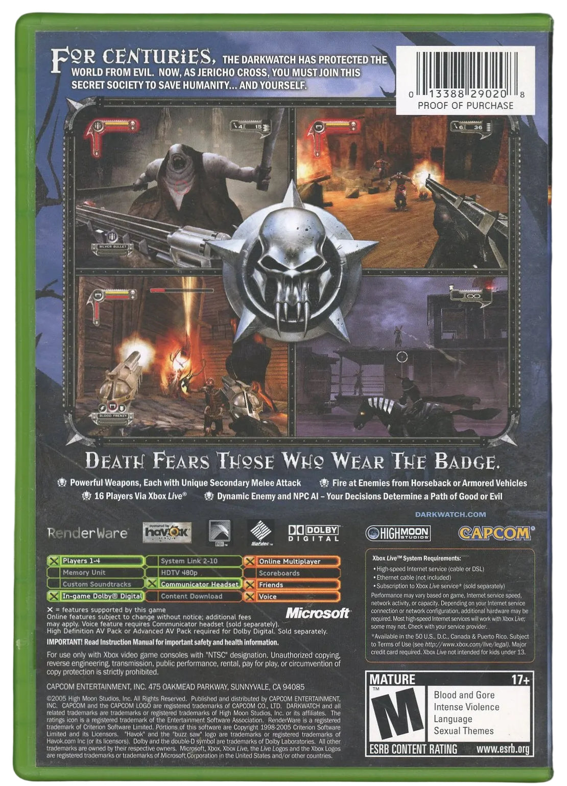 XBOX: Darkwatch-(CIB)