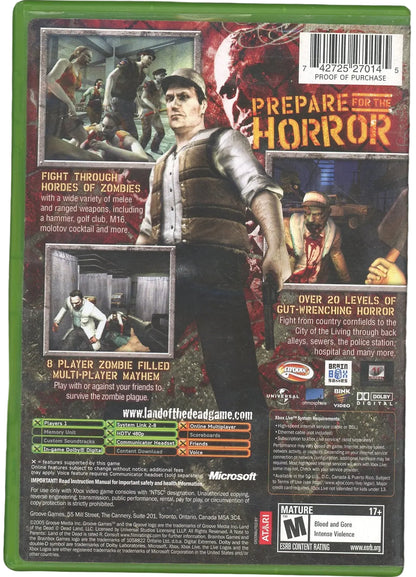 XBOX: Land of the Dead: Road to Fiddler's Green-(CIB)
