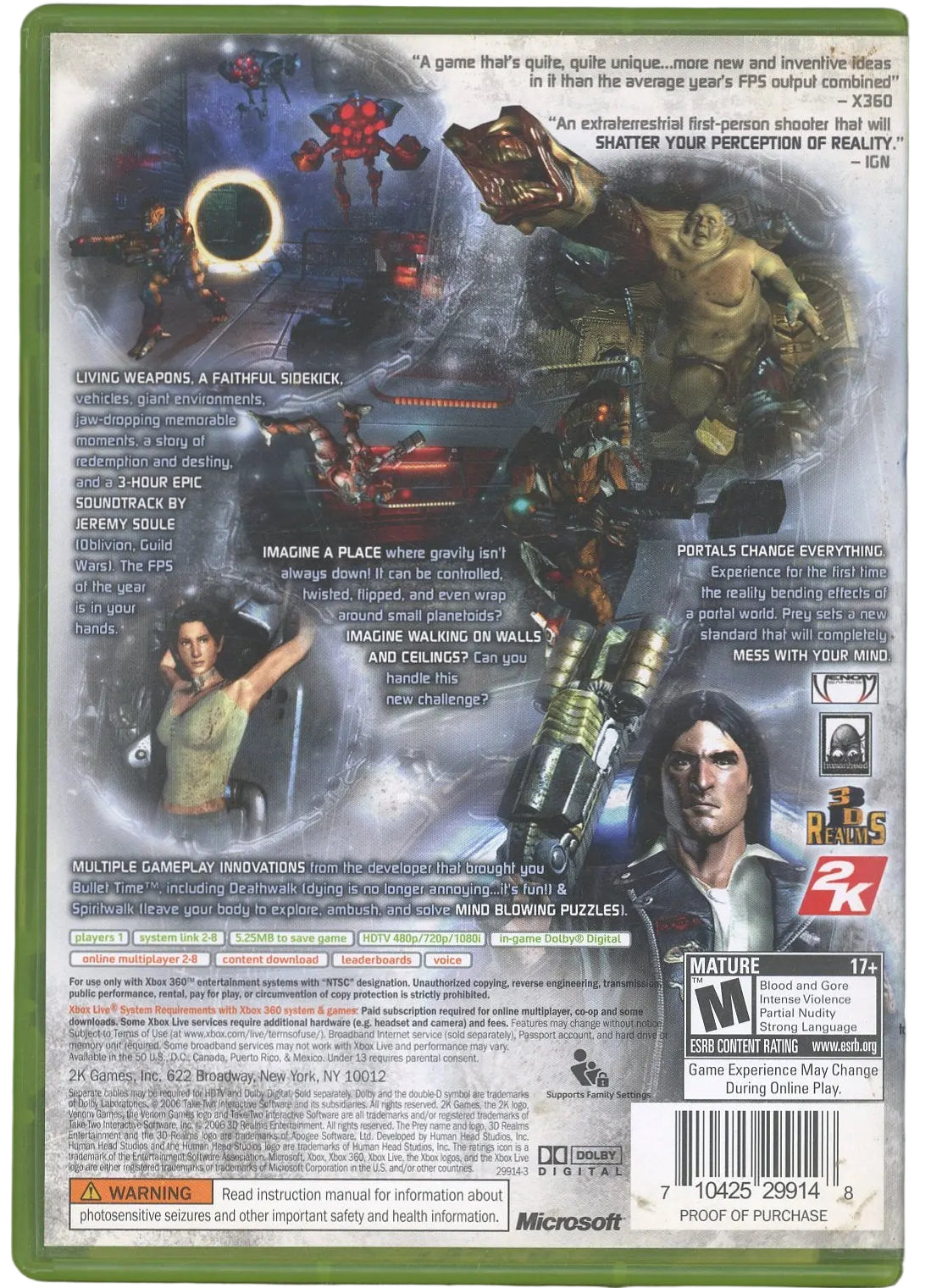 XBOX 360: Prey-(CIB)