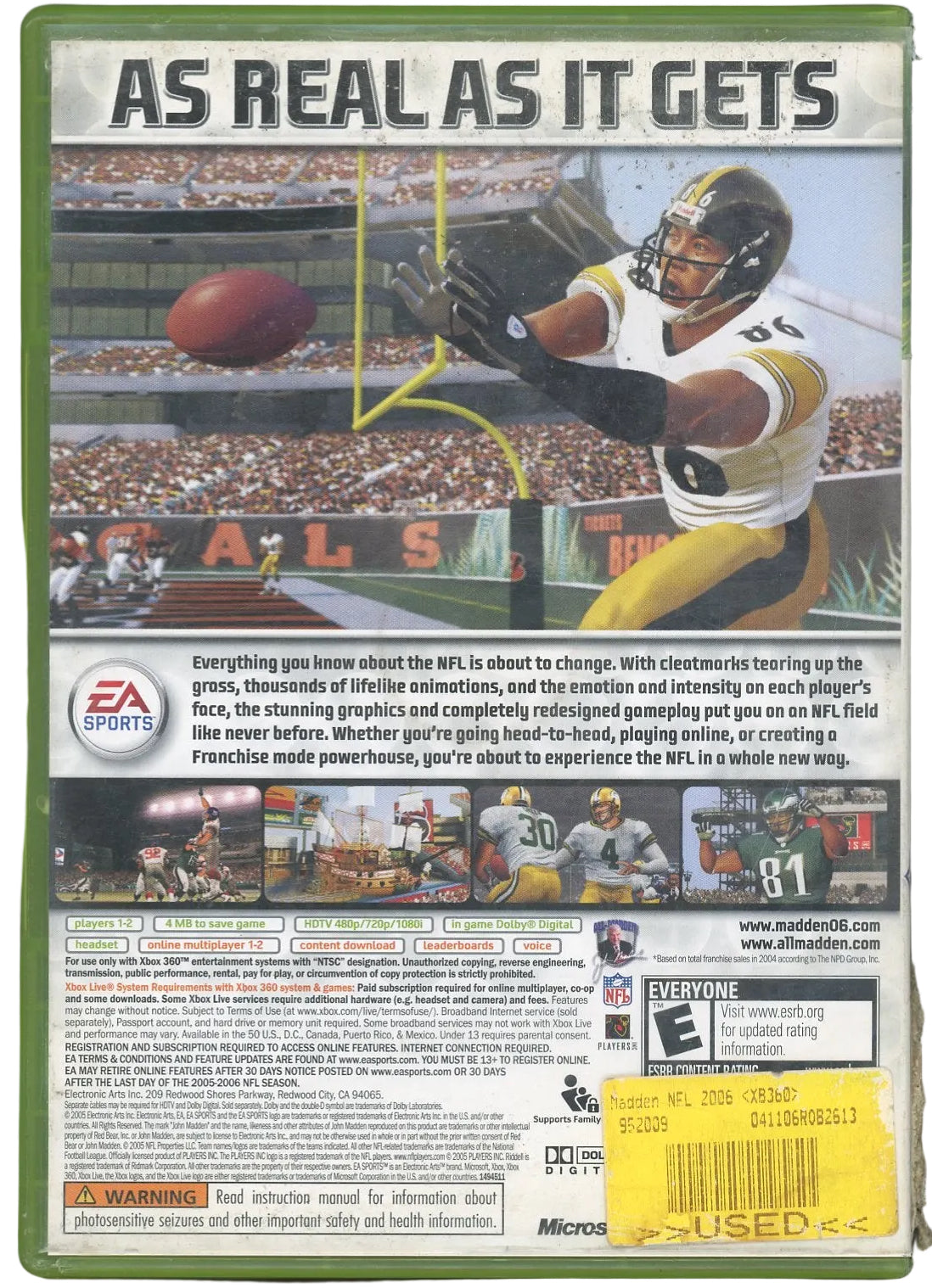 XBOX 360: Madden 2006-(CIB)