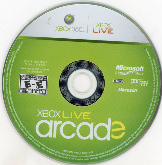 XBOX 360: XBOX Live Arcade-(Loose)