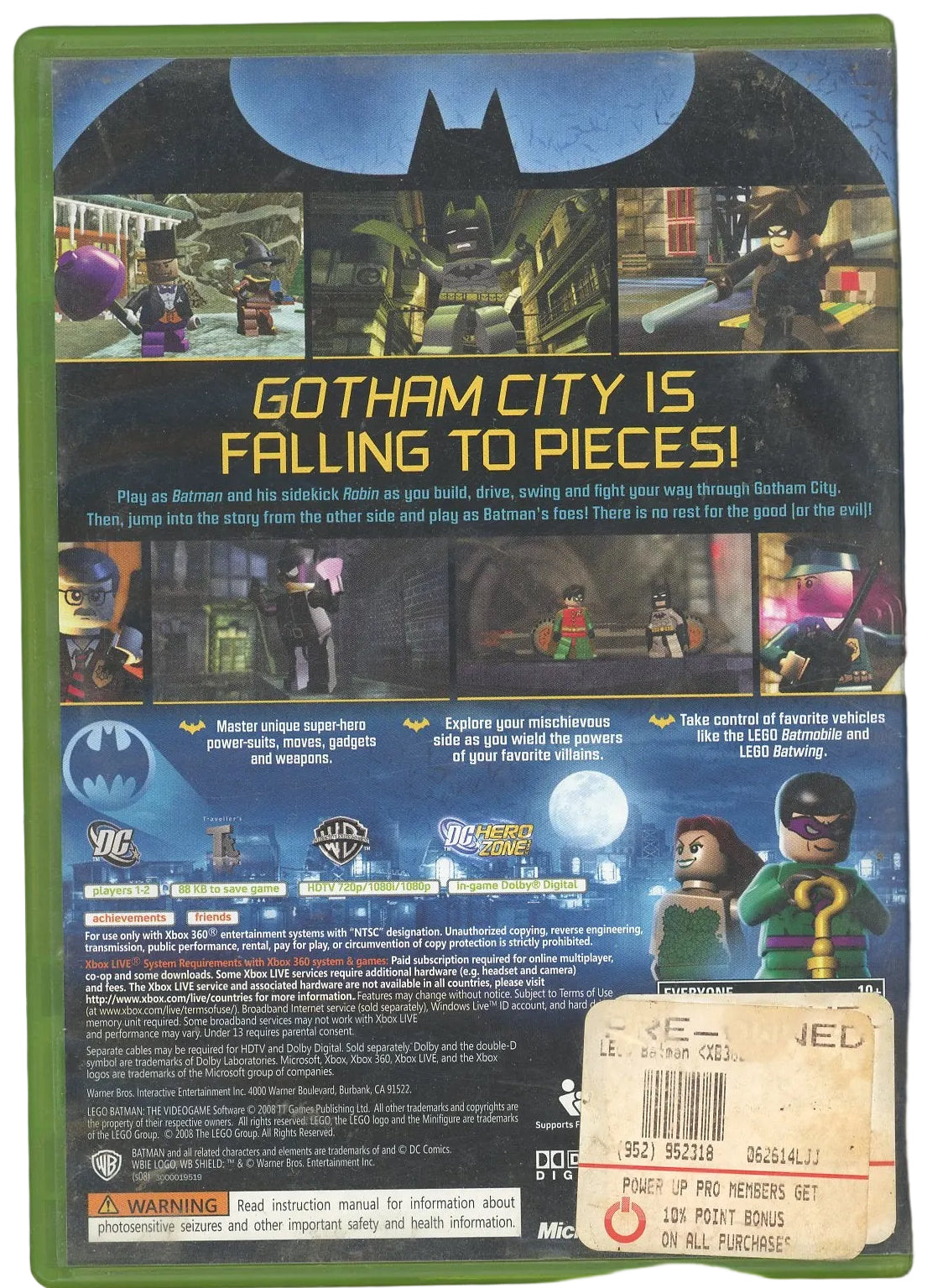 XBOX 360: LEGO Batman: The Video Game-(CIB)