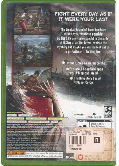 XBOX 360: Dead Island-(CIB)