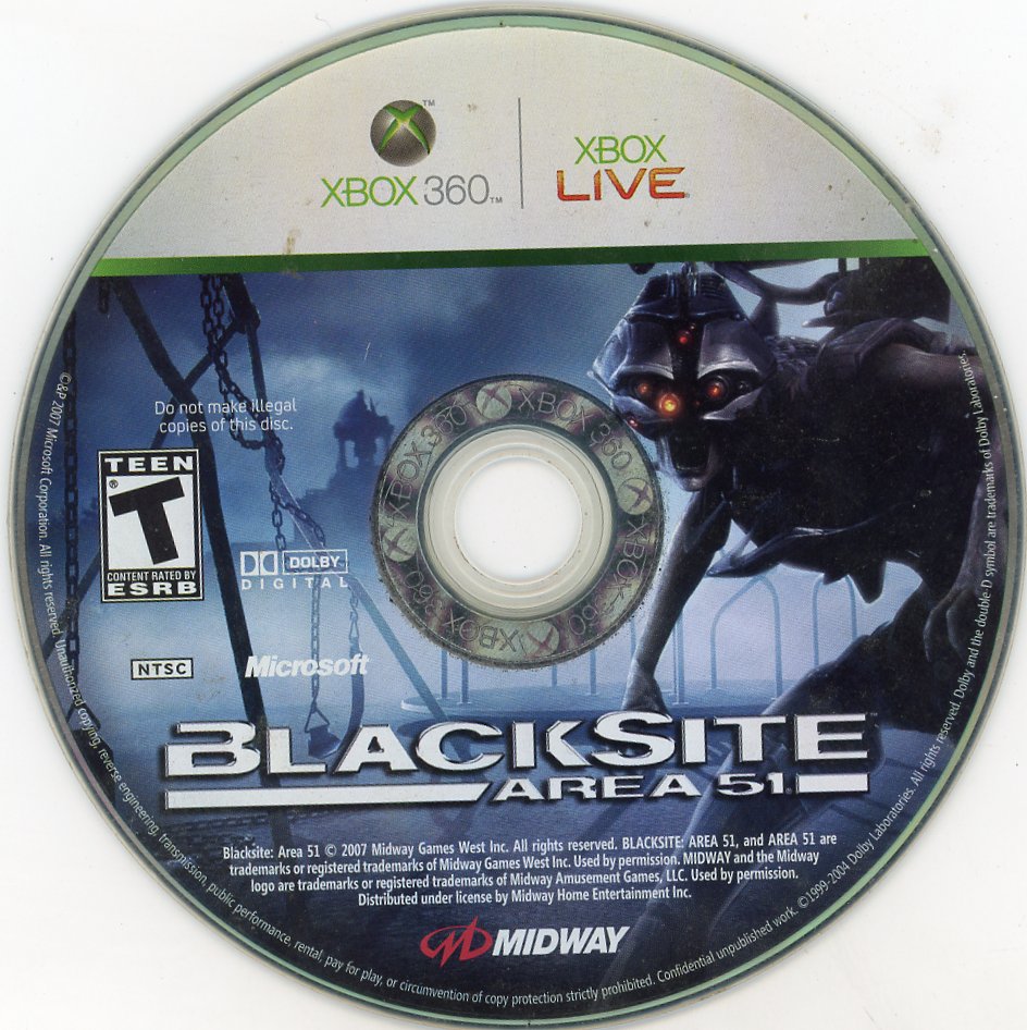 XBOX 360: Blacksite: Area 51-(CIB)