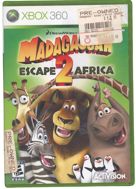 XBOX 360: Madagascar: Escape 2 Africa-(CIB)