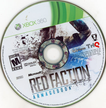 XBOX 360: Red Faction: Armagedon-(CIB)
