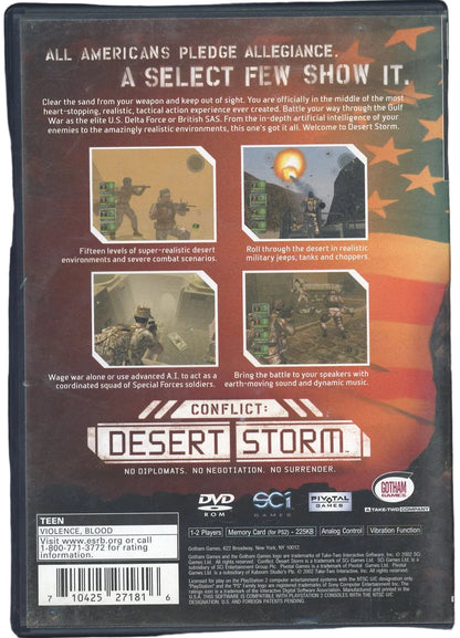Playstation 2: Conflict: Desert Storm-(Loose)
