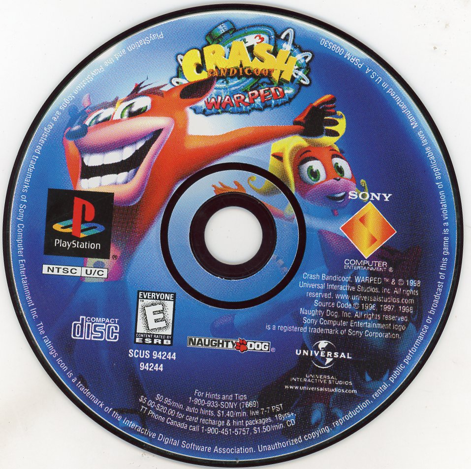 Playstation: Crash Bandicoot: Warped-(Loose)