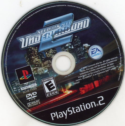 Playstation 2: Need for Speed: Underground 2-(Loose)