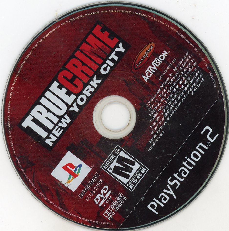 Playstation 2: True Crime: New York City-(CIB)