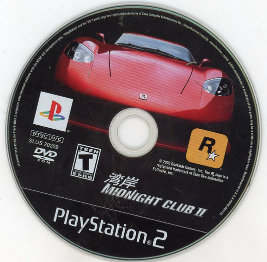Playstation 2: Midnight Club II-(Loose)