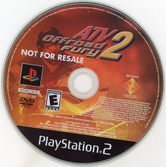 Playstation 2: ATV 2: Offroad Fury-(Loose)