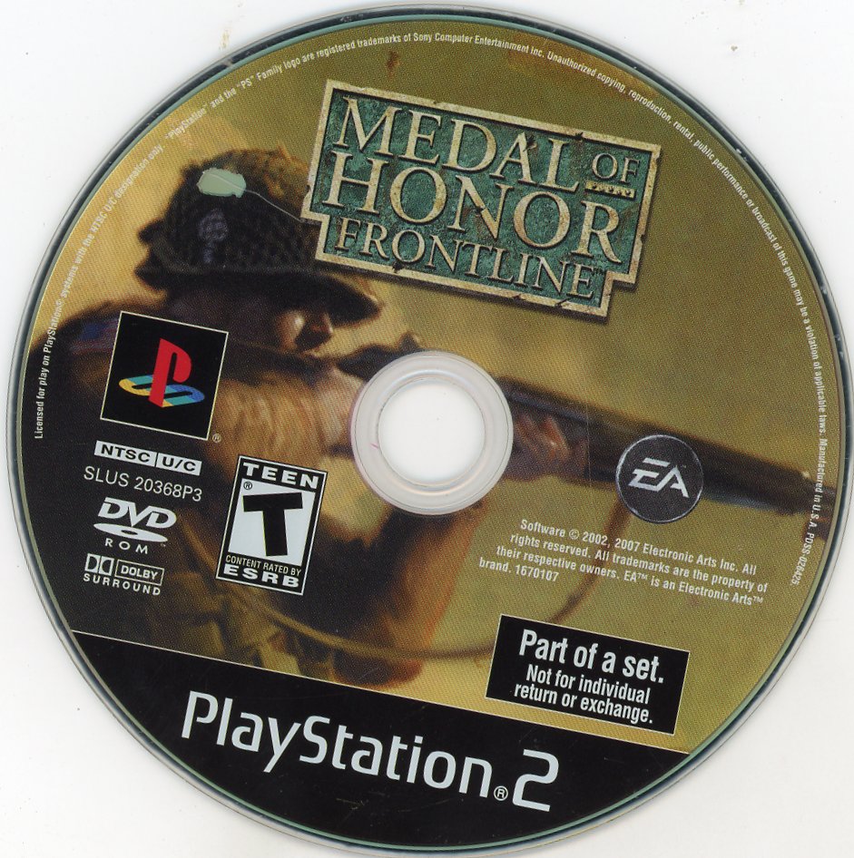 Playstation 2: Medal of Honor: Frontline-(Loose)