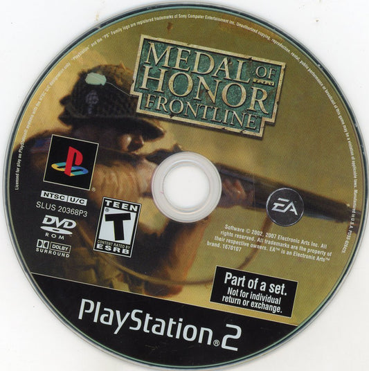 Playstation 2: Medal of Honor: Frontline-(Loose)
