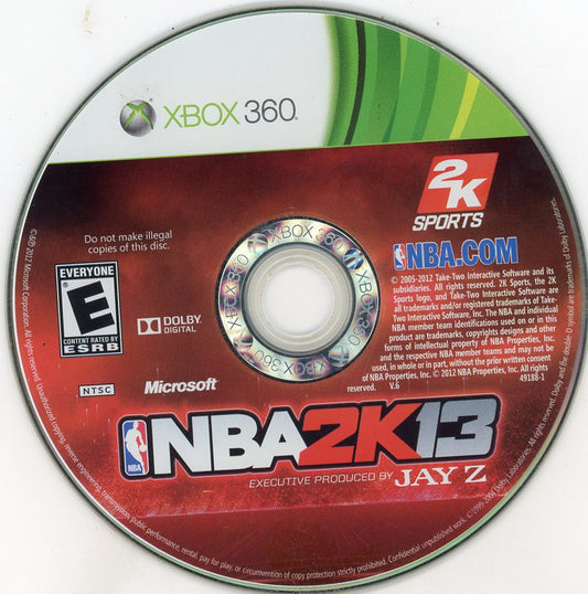 XBOX 360: NBA 2K13-(Loose)