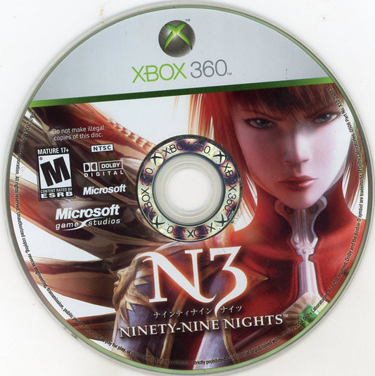 XBOX 360: N3: Ninety-Nine Nights-(Loose)