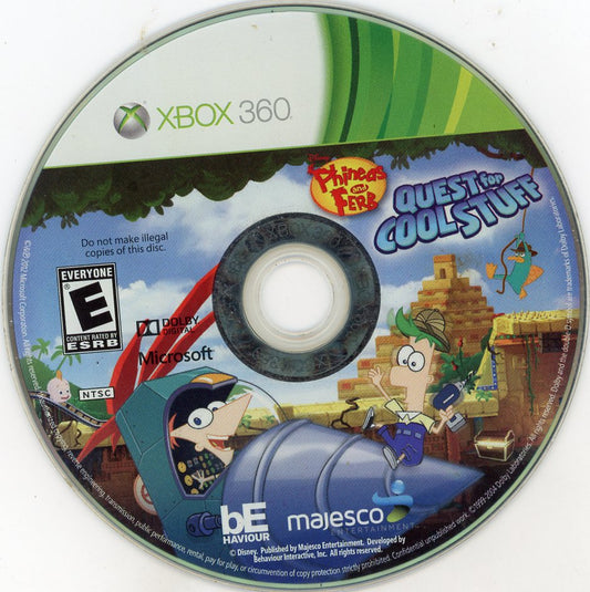 XBOX 360: Phineas & Ferb: Quest for Cool Stuff-(Loose)