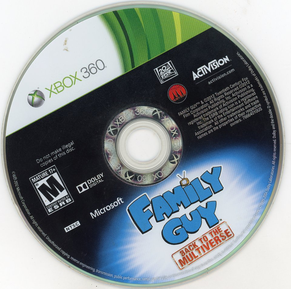 XBOX 360: Family Guys: Back to the Multiverse-(Loose)
