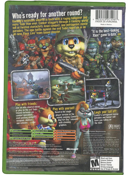 XBOX: Conker: Live & RELOADED (CIB)