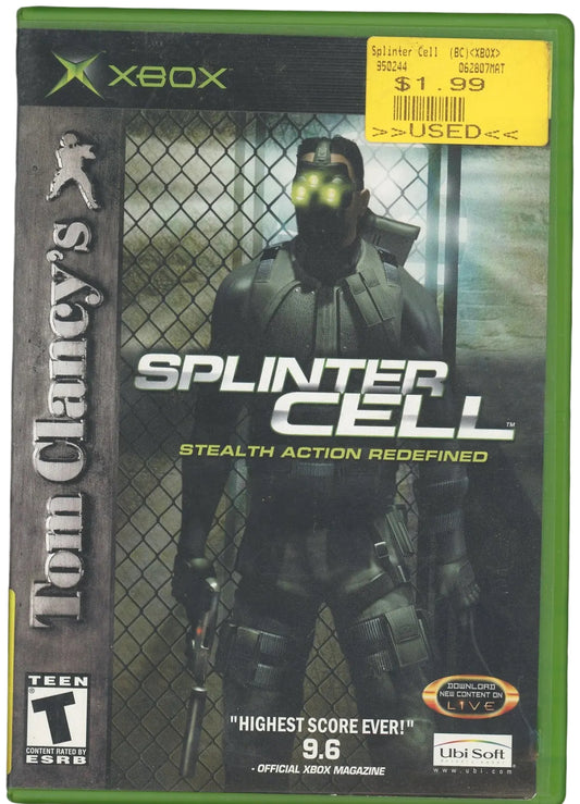 XBOX: Tom Clancey's: Splinter Cell (CIB)