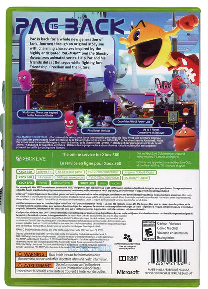XBOX 360: Pac Man and The Ghostly Adventures (CIB)