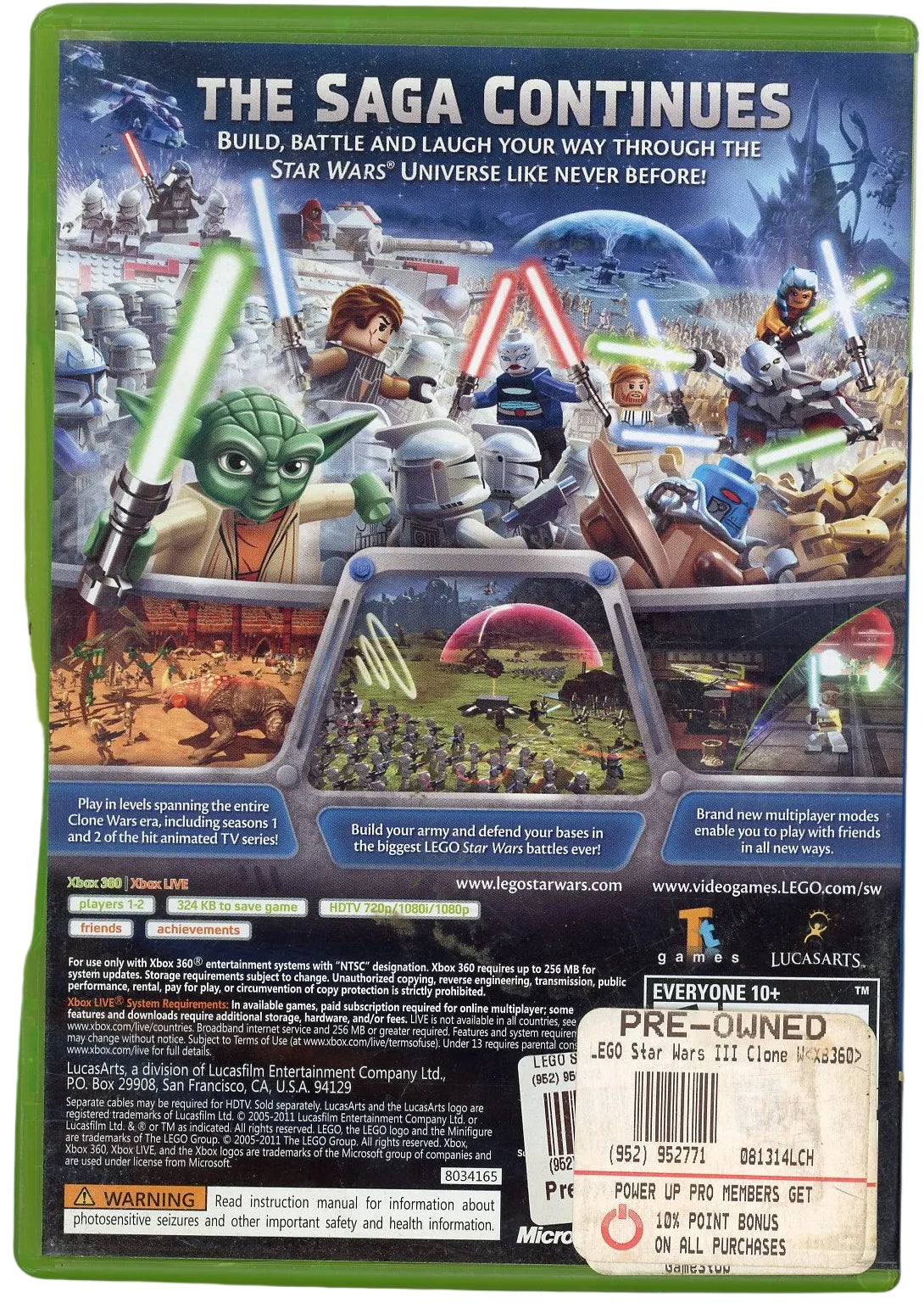 XBOX 360: Star Wars- The Clone Wars (CIB)