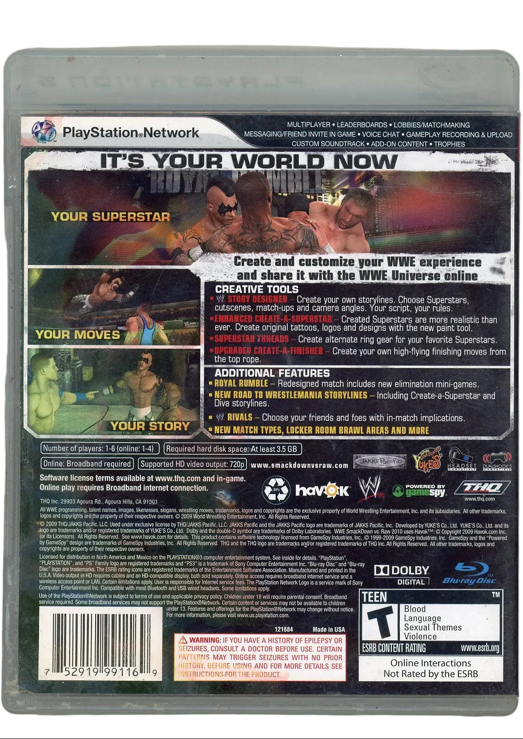 PlayStation 3: Smack Down vs. Raw 2010