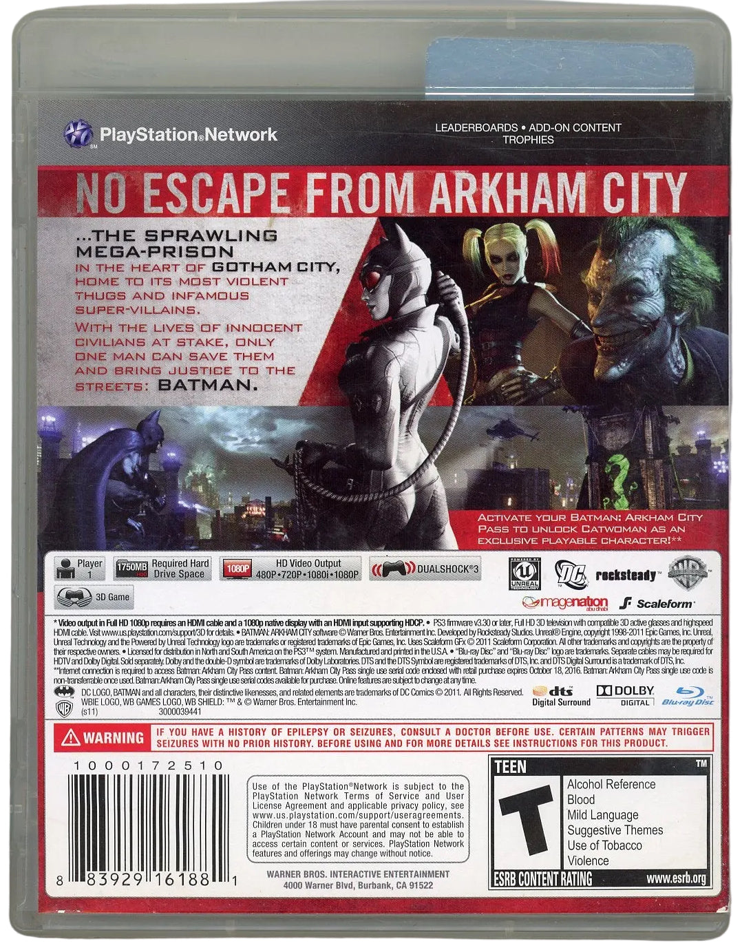 PlayStation 3: Batman Arkham City (CIB)