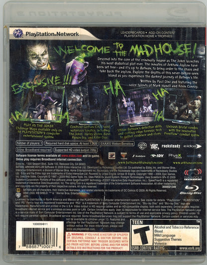 PlayStation 3: Batman: Arkham Asylum (CIB)