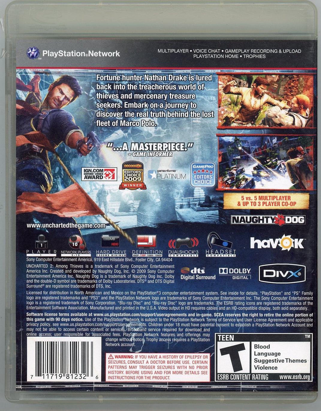 PlayStation 3: Uncharted 2: Among Thieves