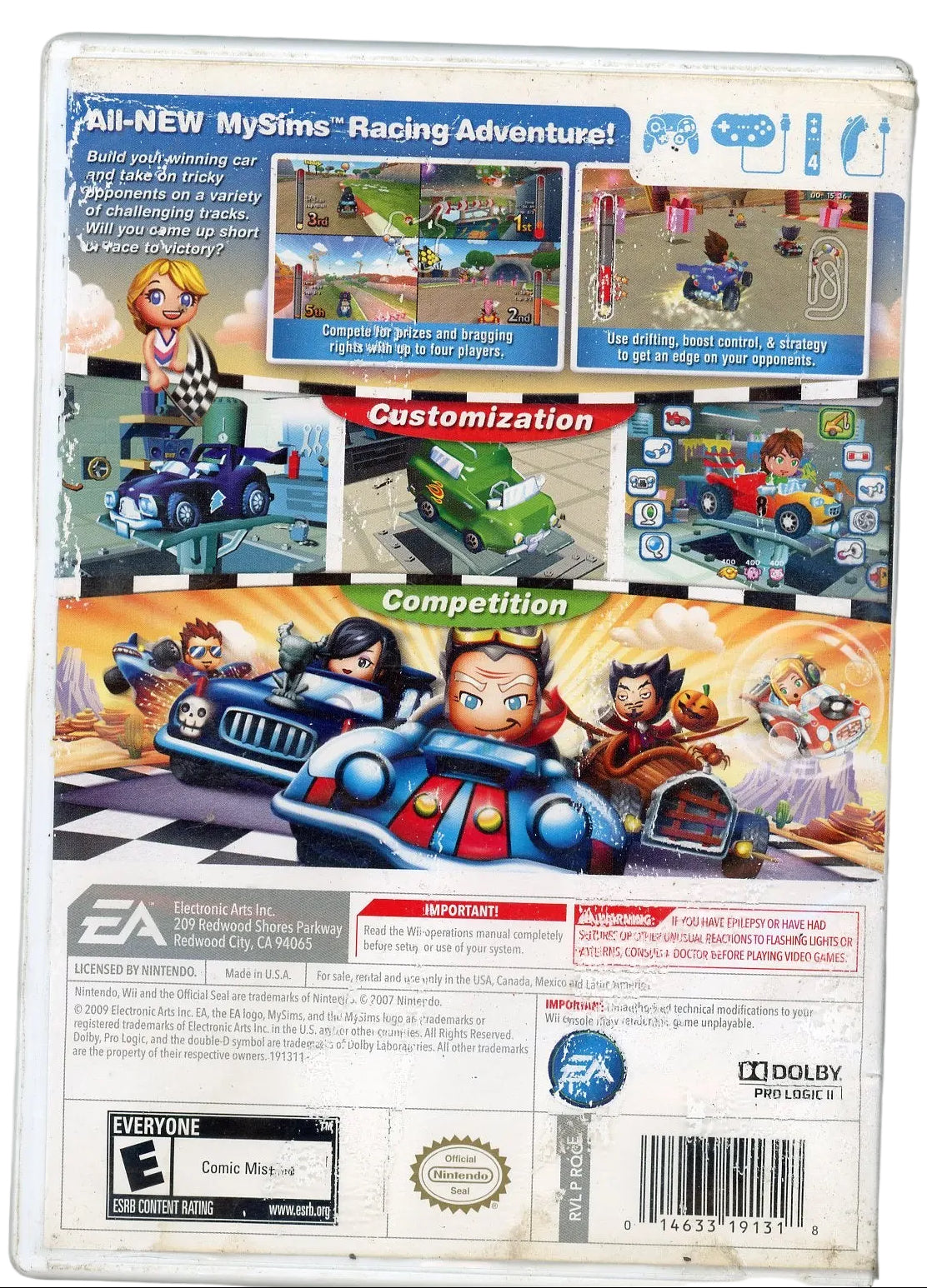 Wii: My Sims Racing (CIB)