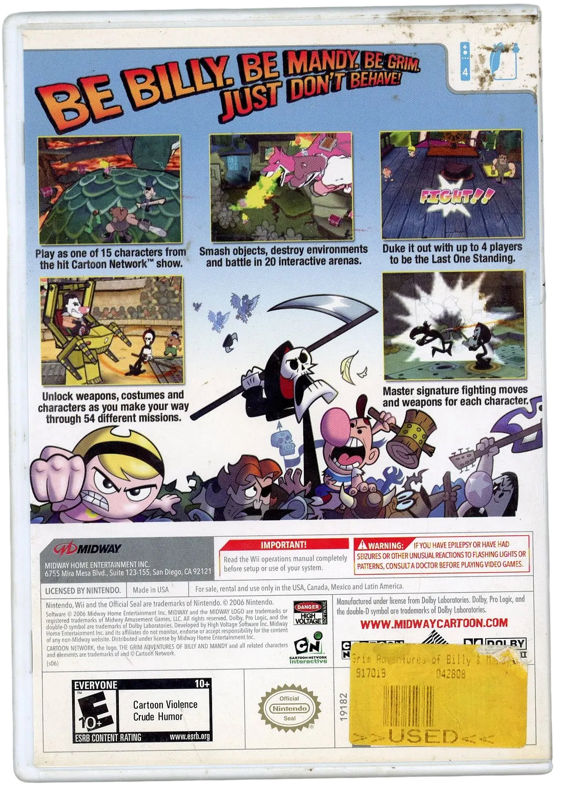 Wii: The Grim Adventures of Billy & Mandy