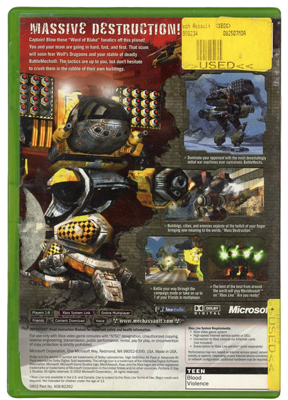XBOX: Mechassault (CIB)