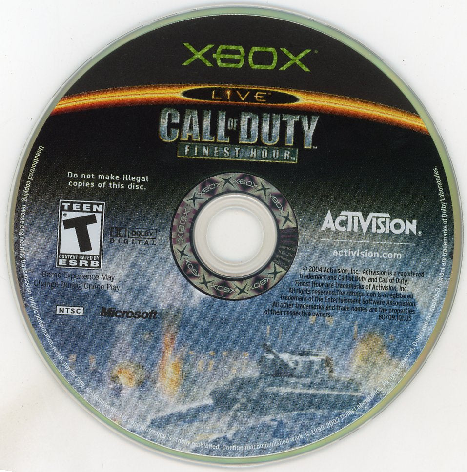 XBOX: Call of Duty: Finest Hour