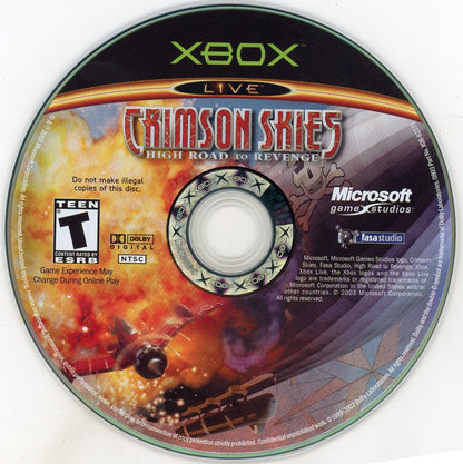 XBOX: Crimson Skies High Road to Revenge