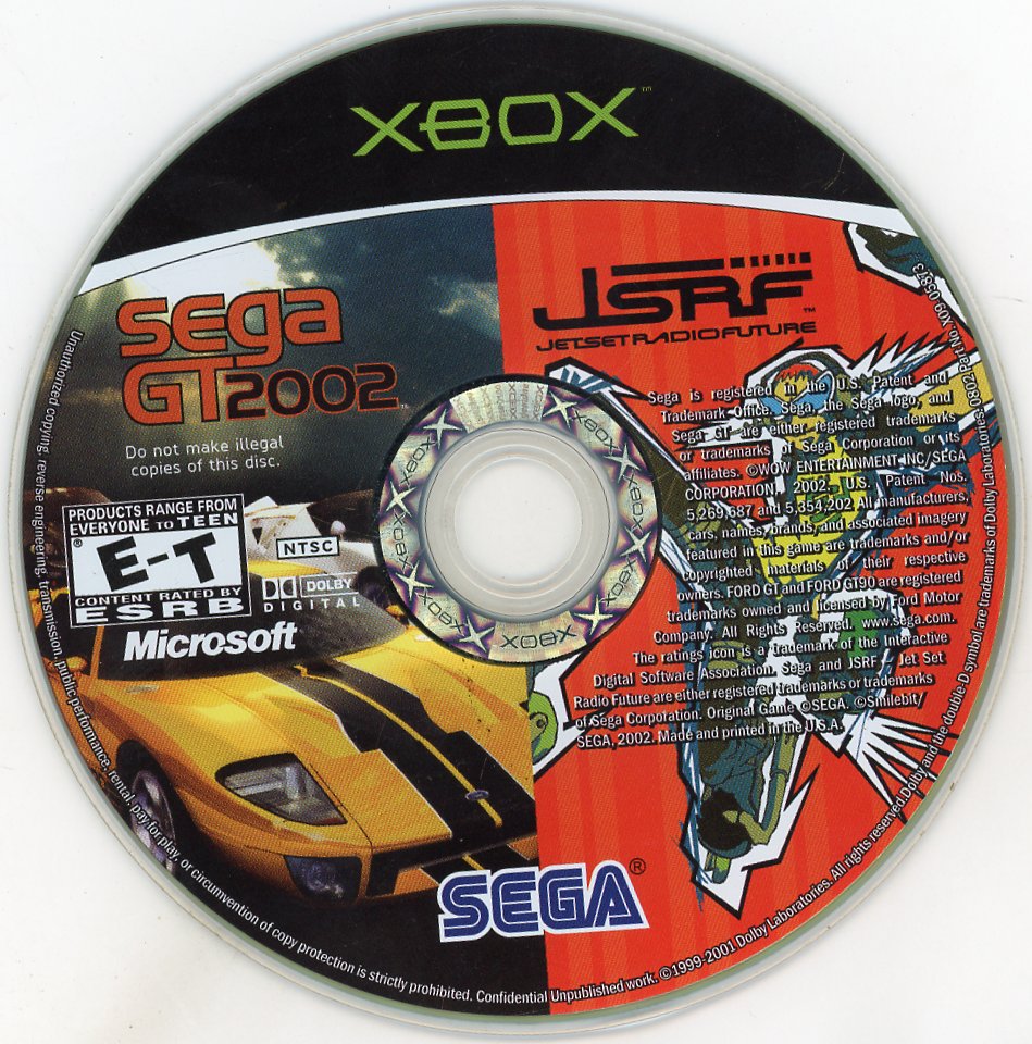 XBOX: Sega GT 2002/JSRF (CIB)
