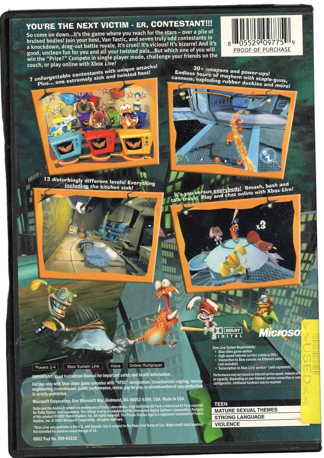 XBOX: Whacked! (CIB)