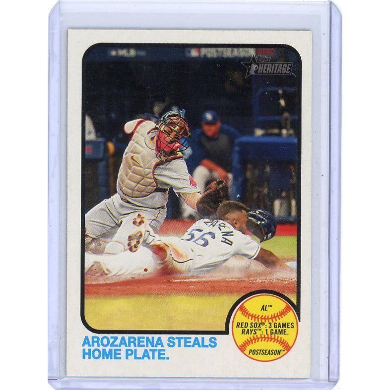 2022  Arozarena Steals Home Plate Topps Heritage #204