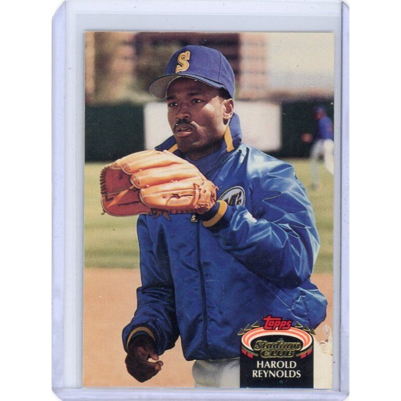 1992 Seattle Mariners Harold Reynolds Topps Stadium Club #181b