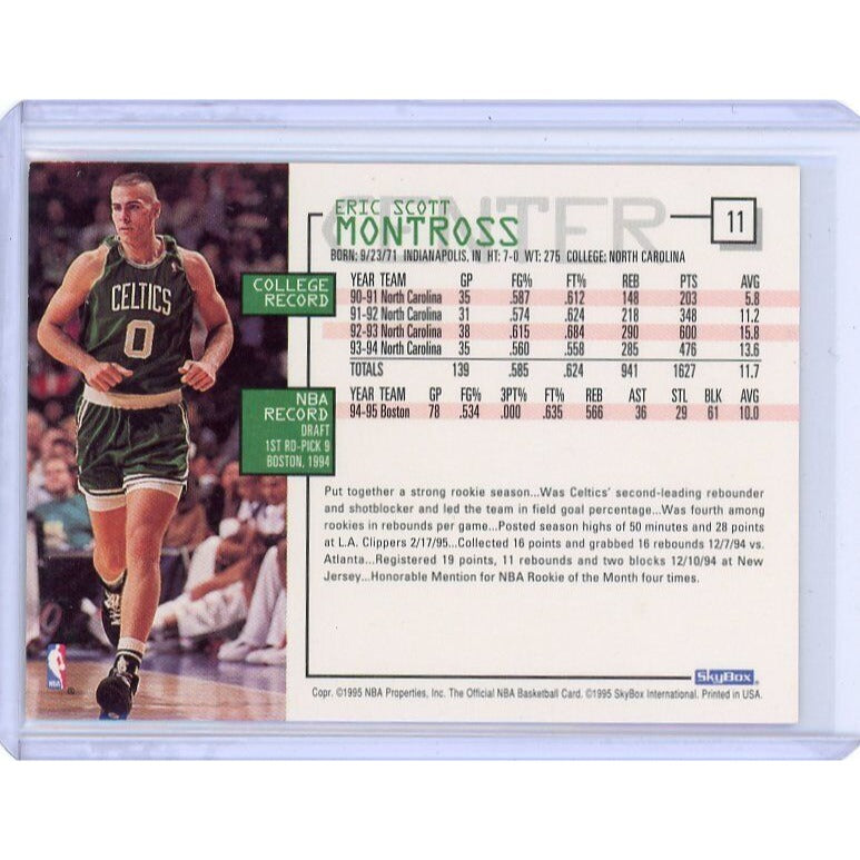 1995-96 Boston Celtics Eric Montross NBA Hoops #11