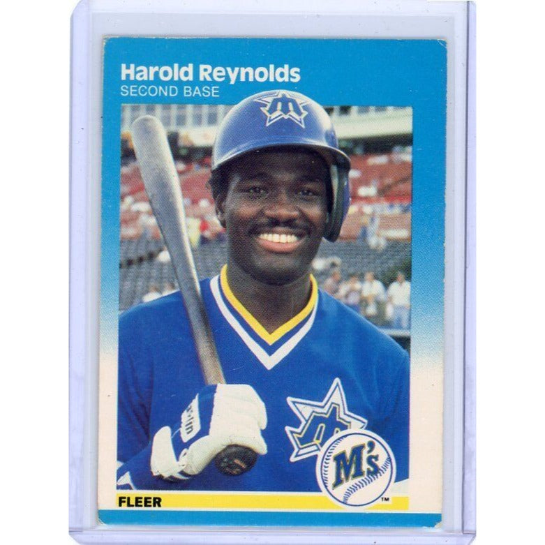 1987 Seattle Mariners Harold Reynolds Fleer #596