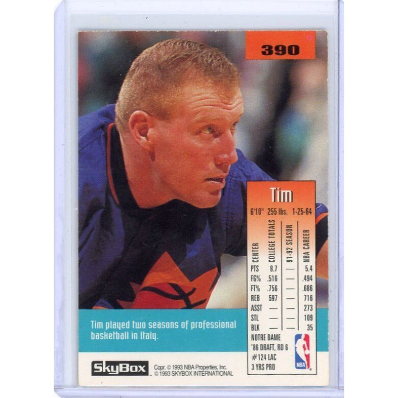 1992-1993 Phoenix Suns Tim Kempton Skybox #390