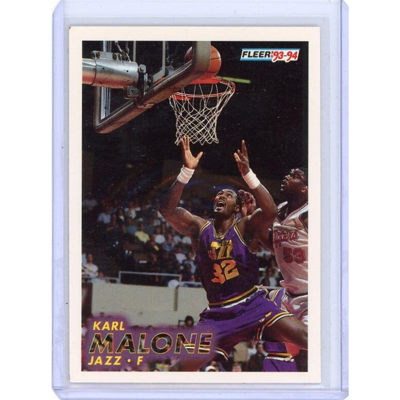 1993-94 Utah Jazz Karl Malone Fleer #211