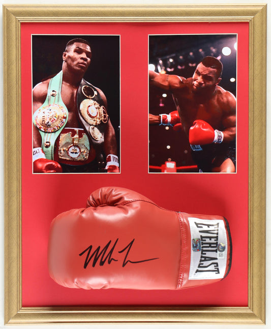 Mike Tyson Frame w/ Boxing Glove *Singed and Authenticated*