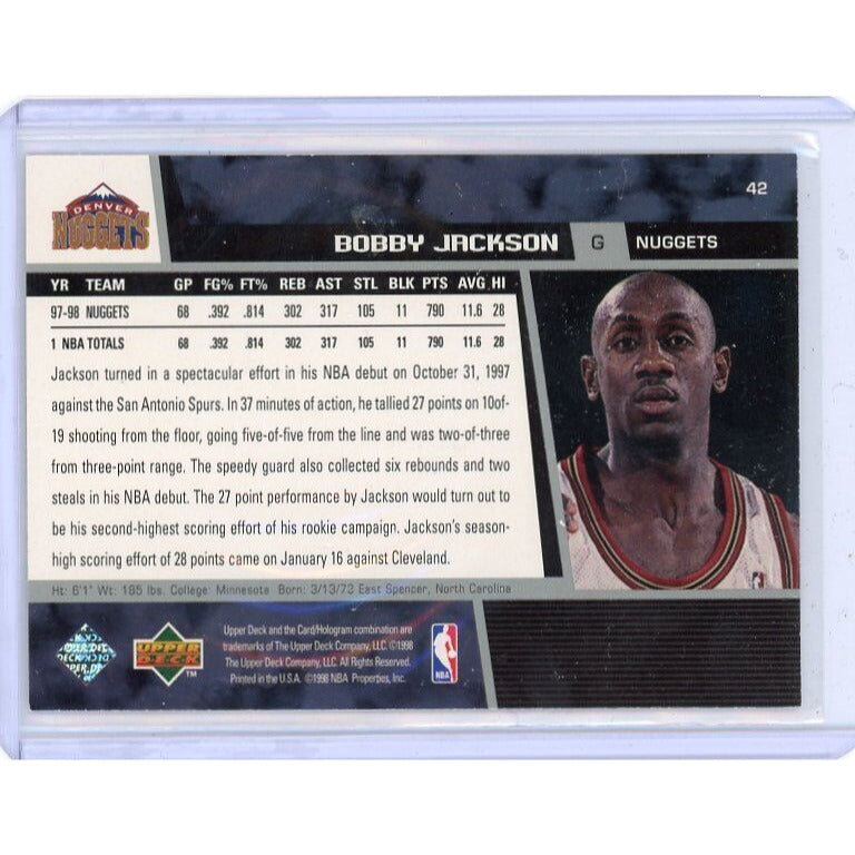 1998-99 Denver Nuggets Bobby Jackson Upper Deck #42