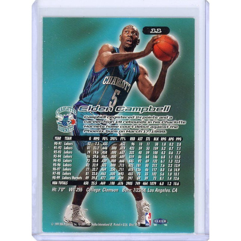 1999-00 Charlotte Hornets Elden Campbell Fleer Ultra #11