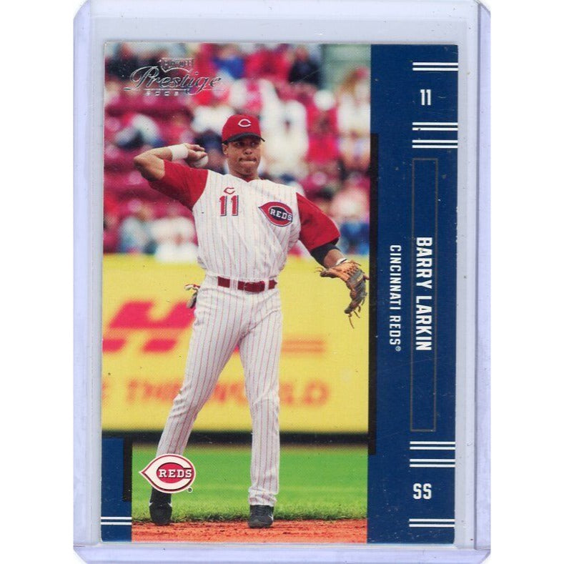 2005 Cincinnati Reds Barry Larkin Playoff Prestige #111