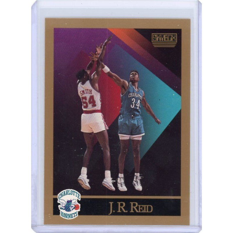 1990-91 Charlotte Hornets J.R. Reid  SkyBox #32