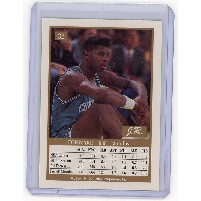 1990-91 Charlotte Hornets J.R. Reid  SkyBox #32