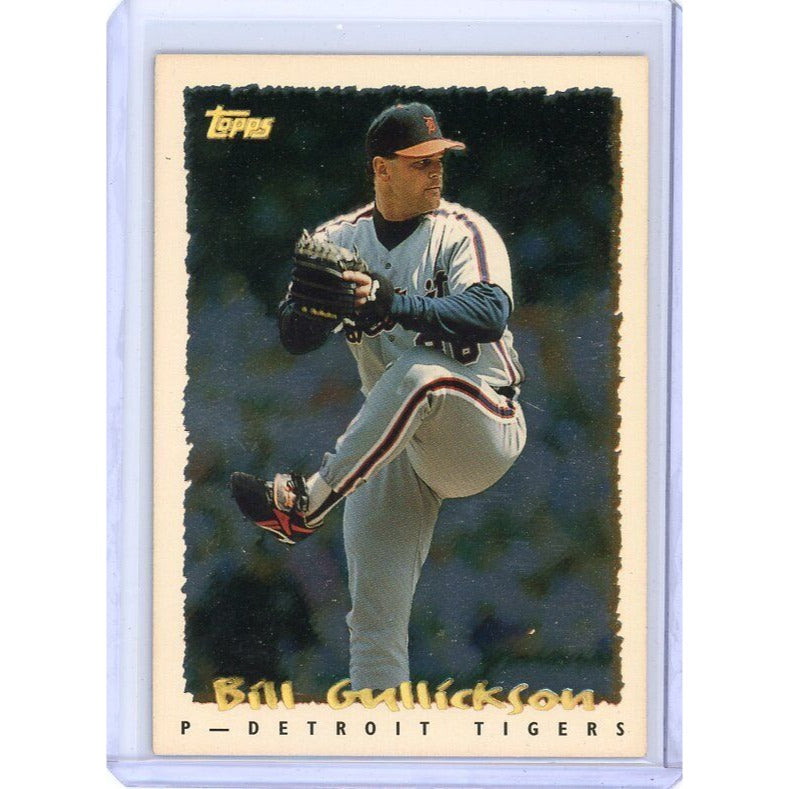 1995 Detroit Tigers Bill Gullickson Topps  CyberStats (Spectralight) #136